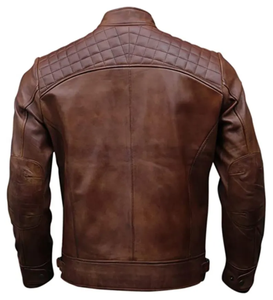 High Quality <b>Leather</b> <b>Jacket</b> Customized Logo <b>Leather</b> <b>Jacket</b> Fashion Clothing <b>Leather</b> <b>Jacket</b> For <b>Men</b> - Product Image 2