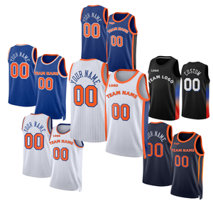 Uniforme de Baloncesto para Hombre de Alta Calidad 100% Poliéster Transpirable con Nombre del Equipo y Logotipo Frontal Personalizados Sin Mangas - Product Image 1