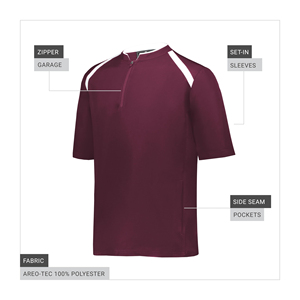 Veste de baseball et softball sur mesure pour homme, imperméable, avec fermeture éclair quart de tour et bas ajustable – Vestes pour homme - Product Image 6