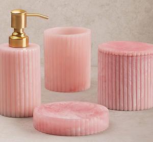 Ensemble de salle de bain en résine époxy au design créatif, 6 pièces, pour la maison, distributeur de savon, porte-brosse à dents, plateau de toilette à prix abordable - Product Image 4