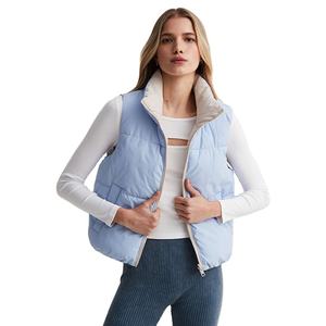 Chaquetas sin Mangas para Mujer, Diseño de Cuello de Alta Calidad, Estilo Holgado, Dos Bolsillos, Tallas Grandes, Personalizadas OEM - Product Image 4