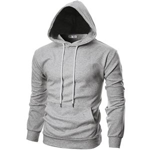 Sweat à capuche personnalisé pour homme, pull-over uni, sweat à capuche en molleton épais, poche kangourou, mélange de coton 100%, coupe décontractée - Product Image 2