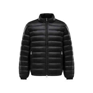 Blouson matelassé en coton pour homme, col montant, patchwork sur le devant, logo personnalisé, OEM ODM, automne, décontracté - Product Image 5