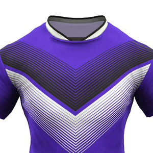 Vente directe d'usine, nouveau design, coupe ajustée, logo personnalisé, uniforme de rugby de haute qualité, 100% polyester, uniforme de rugby fabriqué sur mesure - Product Image 4