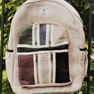 กระเป๋าเป้แฟชั่นผู้ชายแบบมีซิปปิดหูหิ้วถอดได้มีสายปิดทำจากผ้าฝ้าย - Product Image 1