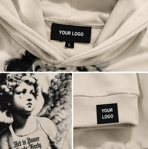 Sudadera con Capucha Personalizada, Tejida, con Estampado Gráfico, Transpirable, Unisex, 100% Algodón, Estilo Oversize, Streetwear, OEM, Marca Privada - Product Image 3