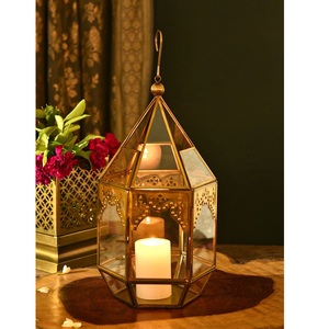 Elegante Farol Colgante de Metal Dorado de Diseño Moderno para Navidad, Decoración de Jardín, Ecológico, Duradero, Precio de Fábrica - Product Image 2