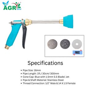 16 mm 1 pied. Pistolet de pulvérisation S.S. Trubo Jet Pistolet à pulvérisation Turbo Jet - Product Image 5