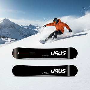 <span class=keywords><strong>Snowboard</strong></span> haut de gamme pour adultes, adapté à tous les terrains et au freestyle, avec une construction en bois et fibre de verre, en noir. - Product Image 5