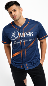 Maillot de baseball professionnel unisexe à manches courtes, grande taille, respirant, en tissu sport sublimé - Product Image 2