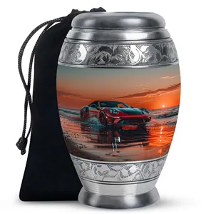 Urna Funeraria Deportiva para Adultos, Urna Funeraria Grande con Diseño de Auto de Carreras para Cenizas de Adultos, Capacidad de 200 Pulgadas Cúbicas - Product Image 3