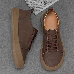 Chaussures de sport tendance pour hommes, en cuir véritable, décontractées, pour la marche, le skateboard, polyvalentes, tenis masculino, baskets - Product Image 5