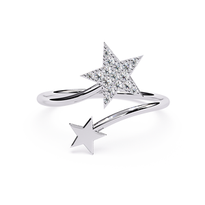 Anillo de Diamantes de Platino para Mujer, Corte Brillante Redondo, Color Blanco Natural D, Joyería de Lujo para Uso Diario - Product Image 1