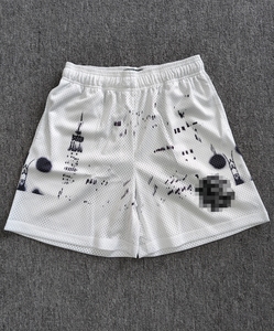 Shorts de basket-ball pour hommes en mesh à séchage rapide avec logo personnalisé par sublimation, shorts de basket-ball d'été pour la plage - Product Image 6