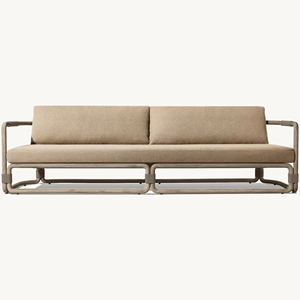 Sofá de teca para exteriores de hotel, conjunto de muebles de exterior para resort, sofás de jardín, sofá moderno para villa, muebles de patio para exteriores - Product Image 2