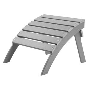 Reposapiés Adirondack de Plástico HDPE Plegable y Resistente a la Intemperie para Patio, 21.5 L x 18.9 W x 14.8 H Pulgadas - Product Image 1