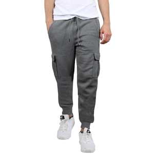 Pantalon de survêtement cargo décontracté pour homme grande taille en polyester et coton, avec cordon de serrage et poches respirantes – Vente en gros - Product Image 6
