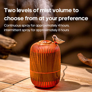 Vendita calda in legno piccola gabbia per uccelli cava umidificatore d'aria 280ML diffusore di acqua portatile Lark uccello umidificatore ad ultrasuoni - Product Image 4