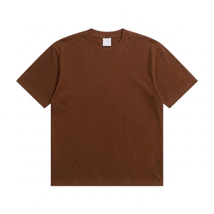 Camisetas Blancas Lisas de Algodón 100% de Calidad al por Mayor, con Logotipo Personalizado, Corte Holgado, Hombros Ligeramente Caídos, Camiseta Oversize para Hombre - Product Image 6
