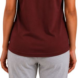 เสื้อยืดผู้หญิงสีแดงเลือดหมูแบบสั่งทำพิเศษ พิมพ์ลายกราฟิกเรขาคณิต แขนสั้น คอกลม เสื้อลำลอง ผ้าเนื้อนุ่ม แฟชั่นฤดูร้อน - Product Image 6