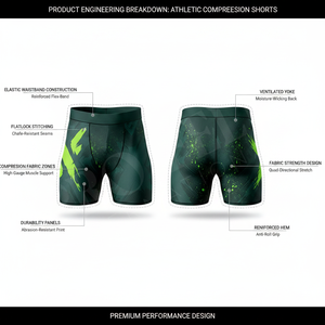 Sportswear Compression Shorts Gym Running Tight Fitted Quick Dry Breathable Base Layer for Training Fitness Boxing Custom Shorts - Product Image 3