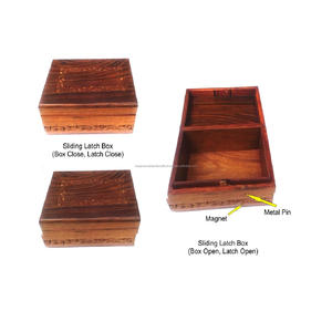 Vente chaude Stockage En Bois Boîte En Bois Emballage Cadeau Personnalisé - Product Image 5