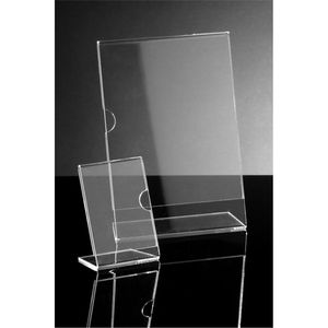 Clear L-Shaped Acrylic Sign Holder Desktop Photo <b>Frame</b> Plastic Menu Stand <b>A4</b> A5 <b>Size</b> Tilted Tabletop Display For Office Retail - Product Image 6