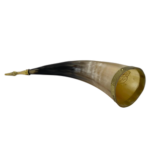 Corne à boire viking artisanale sur mesure, durable, en corne de buffle, écologique, FAIZA CRAFT, achat en gros, export, décoration intérieure - Product Image 3