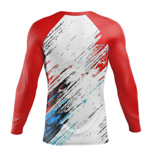 Wholesale Custom Rashguard for Jiu Jitsu BJJ MMA <b>Compression</b> <b>Shirt</b> OEM Design Long Sleeve Spandex Polyester Quick Dry Fabric - Product Image 2