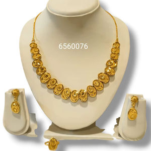 AWAIS HOUSE New Fashion Hip Hop Style Gold Plated Brass Women's Set Necklace <b>Bracelet</b> Party Wedding Chunky Diamond <b>Infinity</b> - Product Image 1