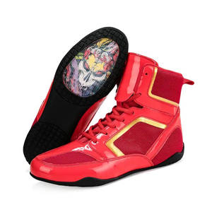 รองเท้าชกมวยขายดี รับทำโลโก้ สวมใส่สบาย ผลิตในปากีสถาน น้ำหนักเบา ราคาขายส่ง - Product Image 2