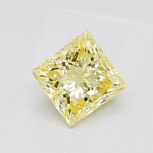 Diamante Amarillo Natural Corte Princesa de 0.95-1.05 Quilates, Color Intenso, Claridad VVS2, Gema Suelta Certificada para Joyería Fina - Product Image 2