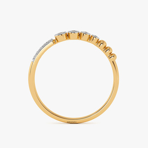 Luxury Lab Grown Diamond Stackable <b>Ring</b> Available in 10K,14K,18K solid gold & <b>925</b> <b>Silver</b> <b>Ring</b> Gift for Har - Product Image 5