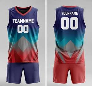 Conjuntos de Camisetas de Baloncesto de Verano para Hombre, Tallas Grandes, Personalizadas con Impresión por Sublimación y Bordado, Malla de Alto Rendimiento, Venta al Por Mayor - Product Image 3