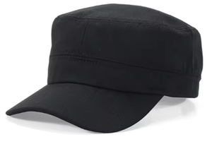 Classic Cadet Patrol Cap Unisex Adjustable Vintage Military Style <b>Flat</b> <b>Hat</b> 3D Embroidery Washed Breathable Waterproof - Product Image 1