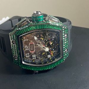 Montre Classique Personnalisée pour Homme, Montre Sertie de Diamants de Laboratoire, Bijoux Hip Hop Incrustés de Diamants, Meilleure Qualité, Prix de Gros - Product Image 3