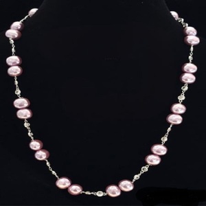 Atractivo Collar de Perlas de Agua Dulce de Grado AA, Diseño Moderno y Elegante, con Cuentas de Plata, para Mujeres y Niñas, Ideal para Bodas y Otras Ocasiones - Product Image 1