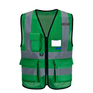 Gilet de sécurité réfléchissant haute visibilité, vêtements de sécurité unisexes, veste sans manches, logo personnalisé, gilet de travail softshell - Product Image 3