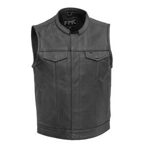 Gilet de moto en cuir pour homme Blaster - Product Image 1