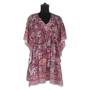 Vestido de Noche Africano para Mujer, Vestidos Étnicos, Vestidos Cortos Tipo Kaftan KFCS124, El Mejor Vestido de Mujer con Estampado a Mano - Product Image 1