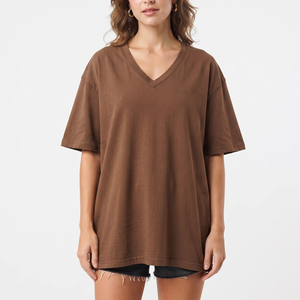 Fashionable 100%Cotton Oversize <b>T</b>-<b>shirt</b> High Quality Oversized <b>t</b> <b>Shirt</b> for Women OEM ODM service quick dry - Product Image 1