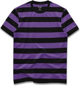 เสื้อยืดคอกลมแขนสั้นลายทางสีเขียวขาวสำหรับผู้ชายไซส์ใหญ่ ผ้าฝ้ายสวมใส่สบายเหมาะสำหรับฤดูร้อน มีสไตล์ - Product Image 6