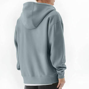 Sudadera con Capucha de Invierno para Hombre, de Alta Calidad, 100% Algodón, 450g, con Cierre, Bolsillo Canguro, Transpirable, de Secado Rápido, Diseño Liso - Product Image 2