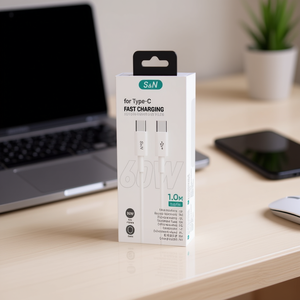 S&N <b>Type</b> <b>C</b> To <b>Type</b> <b>C</b> <b>Charging</b> Data <b>Cable</b> 60W Fast <b>Charging</b> 1.0M - Product Image 3