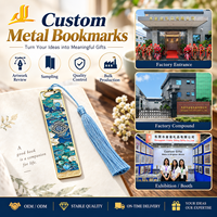 Marque-pages créatifs en métal avec pendentif en alliage, imprimés numériquement, colorés et exquis, pour étudiants, promotionnels