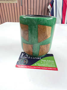 Quemador de incienso árabe OEM de diseño personalizado, juego de bandeja Mubkhar, quemador de Bakhoor de madera - Product Image 3