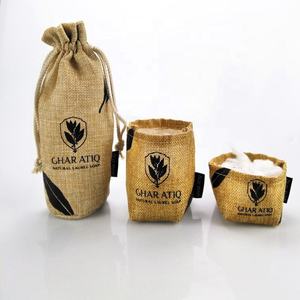 Eco Friendly Jute <b>Mini</b> Jewelry Bags with Customized Printing for Promotional Packaging - Product Image 6