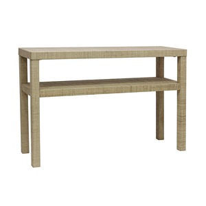 Table de canapé en fer à 2 niveaux et de forme rectangulaire, mobilier moderne pour salon, idéal pour la décoration de maison de style côtier - Product Image 5