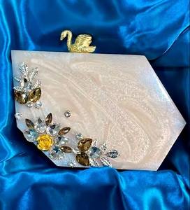 Bolso de mano de resina acrílica para mujer, bolso de fiesta de lujo, bolso de boda transparente de diseñador - Product Image 4