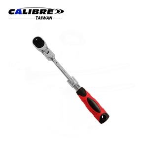 Clé à cliquet extensible à tête flexible TAIWAN CALIBRE 3 pièces 1/4" 3/8" 1/2" CRV DIY OEM avec poignée antidérapante, garantie 1 an, système de verrouillage Dr. Locking - Product Image 5
